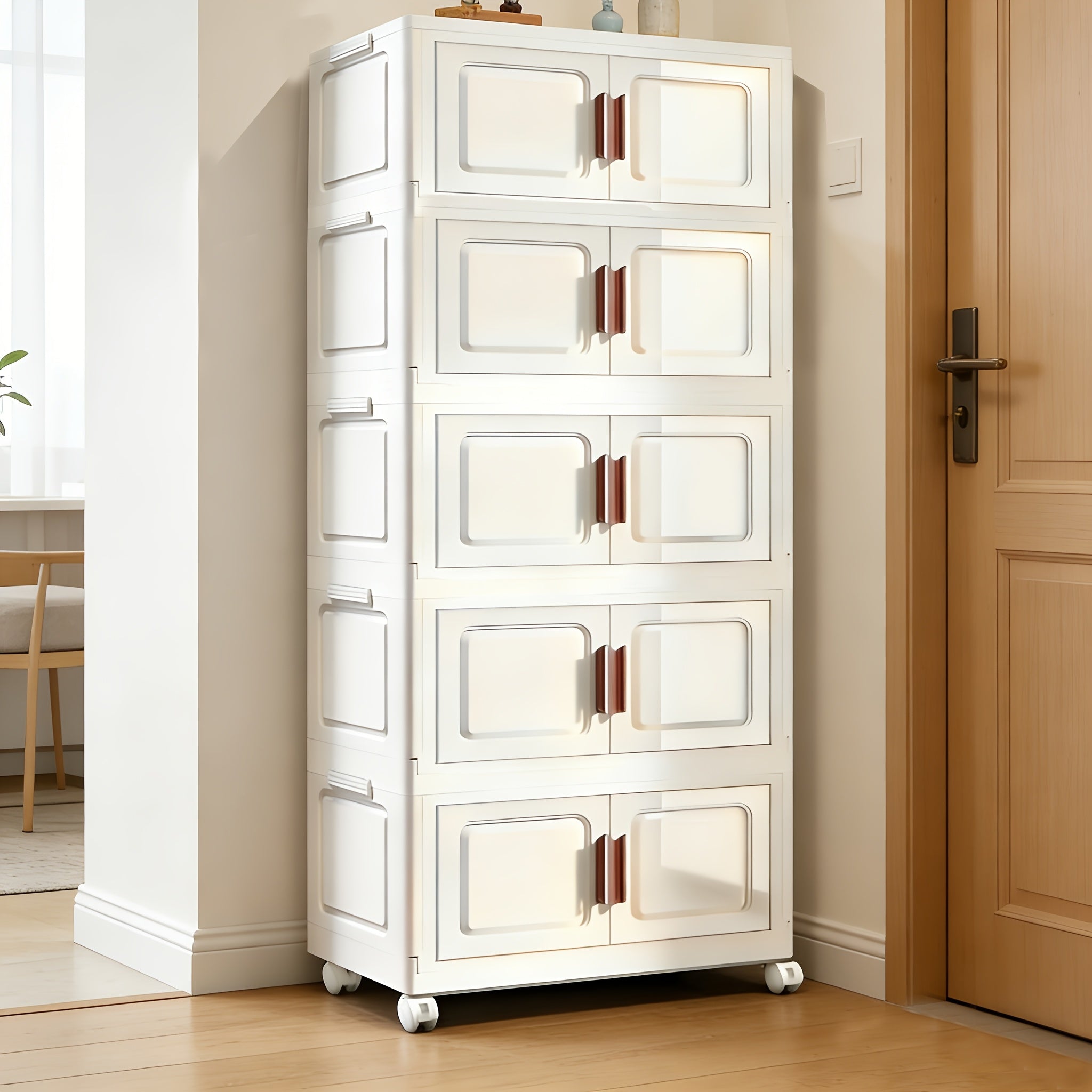 4\u002F5-layer Plastic Storage Box, Extra-large Multifunctional Storage Box With A Flip Lid, For Tool Storage And Organization, Foldable Storage Box, Multi-purpose, Suitable For Crafts, Home, Pantry, Courtyard, Warehouse, Box, Cabinet