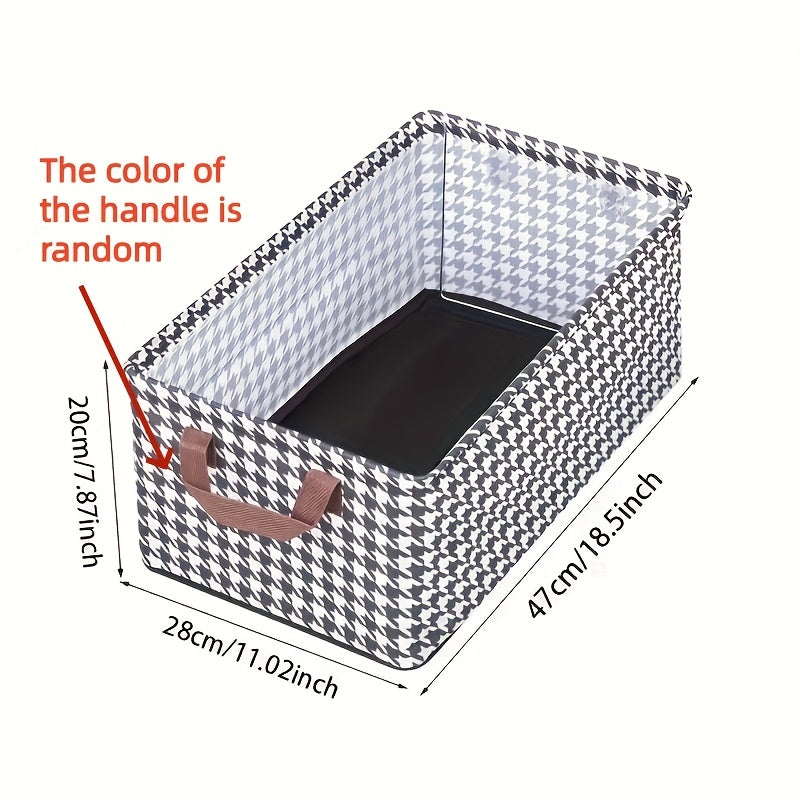 3pcs Large Thousand Bird Pattern Easy Wardrobe Storage Box, Wardrobe Storage System, Pants And Clothes Storage Box, with Steel Frame Style, Foldable, Suitable for Placing Under Cabinets And Beds, Multi Functional Storage Box, Saves Space, Under-Bed