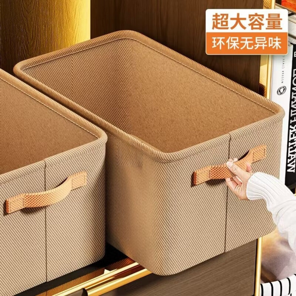 Clothes Storage Box Thickened Fabric Storage Basket Clothes Pants Storage Storage Storage Box Dormitory Household Sundries Storage Box, Under-Bed Storage