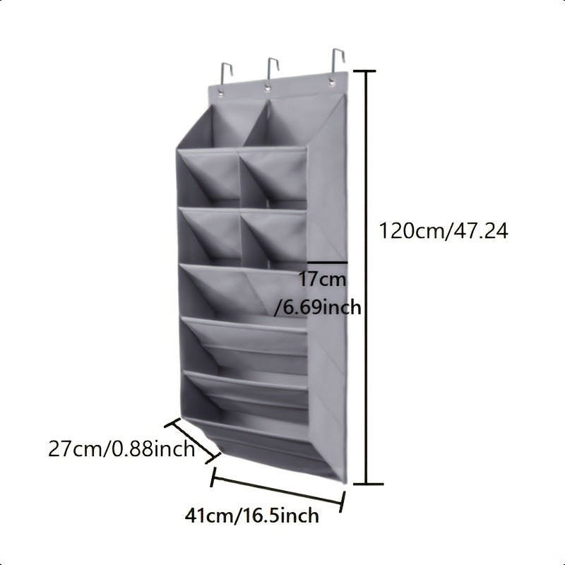 Storage Bag Behind the Door, Hanging Shoe Bag, Wall-mounted Storage Bag, Multi-layer Storage Bag for Bedroom, Oxford Cloth Storage Bag