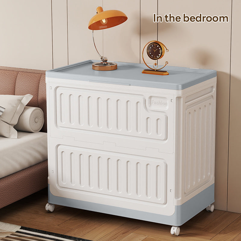 A Storage Box with a Length of 21.65 inch And a Width of 12.6 inch, Suitable for Toys And Miscellaneous Items. It Can Be Used in The Living Room Or Bedroom As a Storage Cabinet, Toy Organizer, And Is Both Attractive And Durable. Made of Plastic