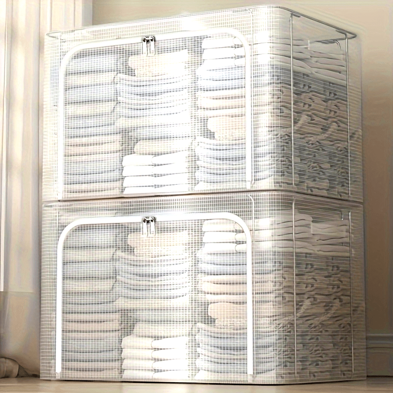 Storage Box for Clothing, Fabric Garment Bag for Home Use, Folding Organizer for Wardrobes, Storage Bin for Dormitory Cabinets, Essential Container for Storage, Under-Bed Storage