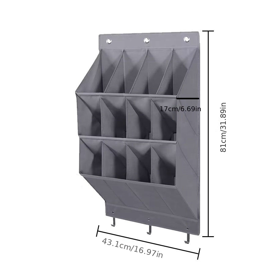 Storage Bag Behind the Door, Hanging Shoe Bag, Wall-mounted Storage Bag, Multi-layer Storage Bag for Bedroom, Oxford Cloth Storage Bag