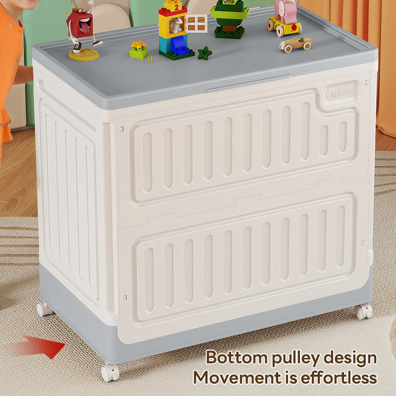 A Storage Box with a Length of 21.65 inch And a Width of 12.6 inch, Suitable for Toys And Miscellaneous Items. It Can Be Used in The Living Room Or Bedroom As a Storage Cabinet, Toy Organizer, And Is Both Attractive And Durable. Made of Plastic